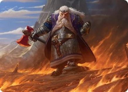 Dain of the Ancient Halls Art Card (ASHOB-048) - [Art Series: The Hobbit]