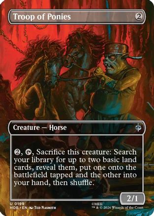 Troop of Ponies (Borderless) (HOB-199) - [The Hobbit] Foil