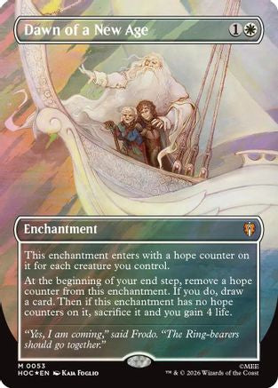 Dawn of a New Age (Borderless) (Surge Foil) (HOC-053) - [The Hobbit: Eternal-Legal] Foil