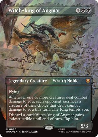 Witch-king of Angmar (Borderless) (Surge Foil) (HOC-060) - [The Hobbit: Eternal-Legal] Foil