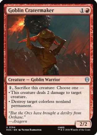 Goblin Cratermaker (HOC-194) - [The Hobbit: Eternal-Legal]