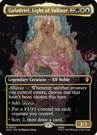Galadriel, Light of Valinor (Borderless) (HOC-032) - [The Hobbit: Eternal-Legal]