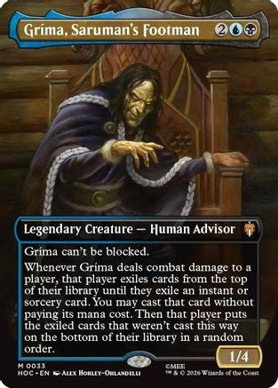 Grima, Saruman's Footman (Borderless) (HOC-033) - [The Hobbit: Eternal-Legal]