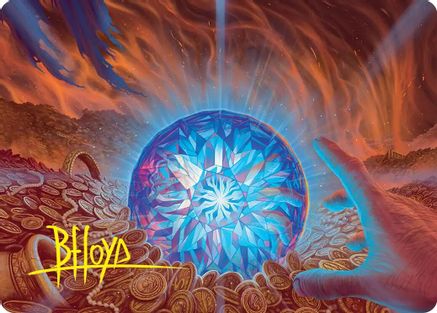 The Arkenstone Art Card (Gold-Stamped Signature) (ASHOB-044) - [Art Series: The Hobbit]