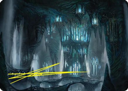 Elvenking's Halls Art Card (Gold-Stamped Signature) (ASHOB-023) - [Art Series: The Hobbit]