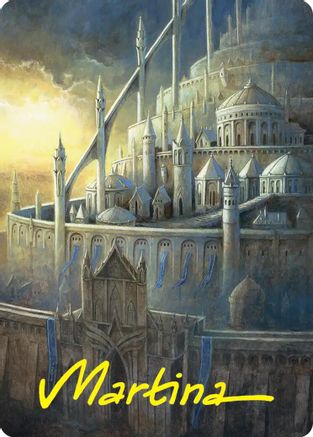 Minas Tirith Art Card (Gold-Stamped Signature) (ASHOB-038) - [Art Series: The Hobbit]