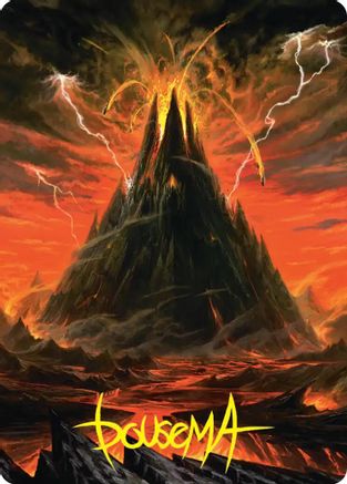 Mount Doom Art Card (Gold-Stamped Signature) (ASHOB-039) - [Art Series: The Hobbit]