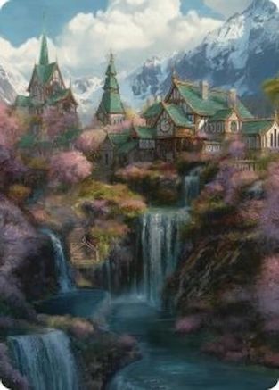 Rivendell Art Card (ASHOB-040) - [Art Series: The Hobbit]