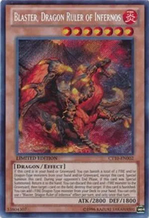 Blaster, Dragon souverain des Enfers [CT10-EN002] Secret Rare 