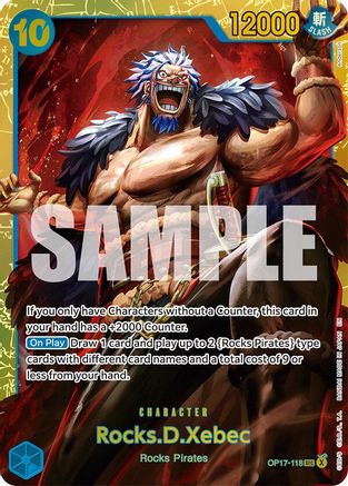 Rocks.D.Xebec (OP17-118) - The World's Strongest Warriors