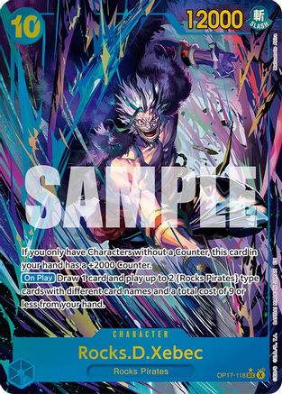 Rocks.D.Xebec (Alternate Art) (OP17-118) - The World's Strongest Warriors
