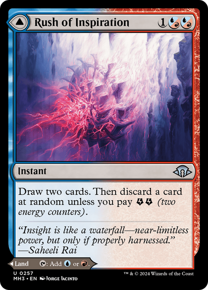 Ruée vers l'inspiration // Chutes crépitantes (MH3-257) - [Modern Horizons 3] Foil 