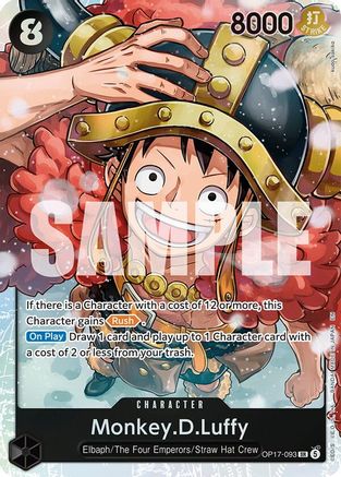 Monkey.D.Luffy (093) (OP17-093) - The World's Strongest Warriors