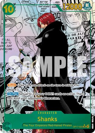 Shanks (022) (Manga) (OP17-022) - The World's Strongest Warriors