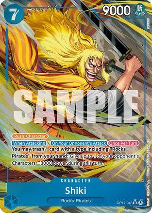 Shiki (048) (Alternate Art) (OP17-048) - The World's Strongest Warriors