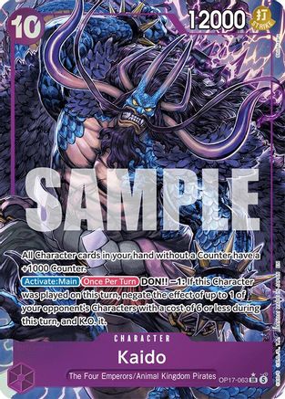 Kaido (063) (Alternate Art) (OP17-063) - The World's Strongest Warriors