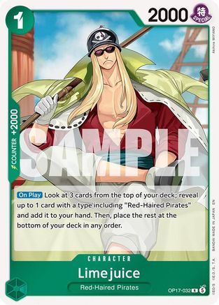 Limejuice (OP17-032) - The World's Strongest Warriors