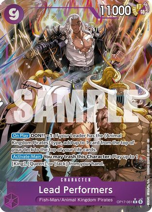 Lead Performers (Alternate Art) (OP17-061) - The World's Strongest Warriors