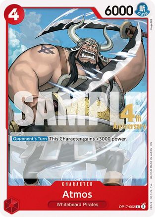 Atmos (OP17-002) - The World's Strongest Warriors Release Event Cards