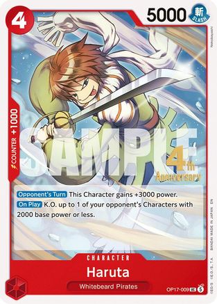 Haruta (OP17-009) - The World's Strongest Warriors Release Event Cards
