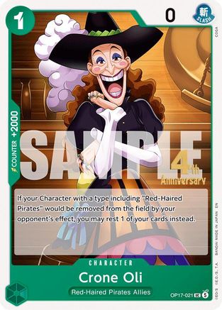 Crone Oil (OP17-021) - The World's Strongest Warriors Release Event Cards