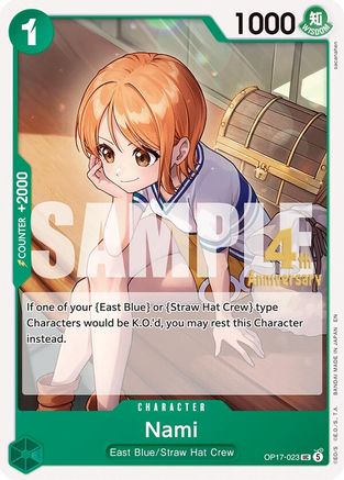 Nami (023) (OP17-023) - The World's Strongest Warriors Release Event Cards