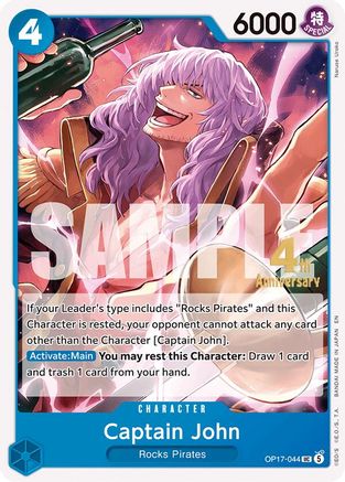 Captain John (OP17-044) - The World's Strongest Warriors Release Event Cards