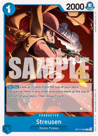 Streusen (050) (OP17-050) - The World's Strongest Warriors Release Event Cards