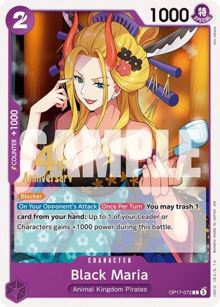 Black Maria (OP17-072) - The World's Strongest Warriors Release Event Cards