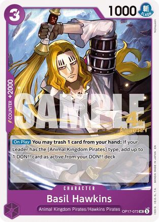 Basil Hawkins (OP17-073) - The World's Strongest Warriors Release Event Cards