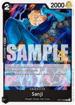 Sanji (OP17-082) - The World's Strongest Warriors Release Event Cards