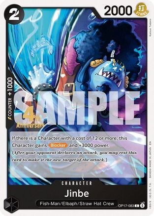 Jinbe (083) (OP17-083) - The World's Strongest Warriors Release Event Cards