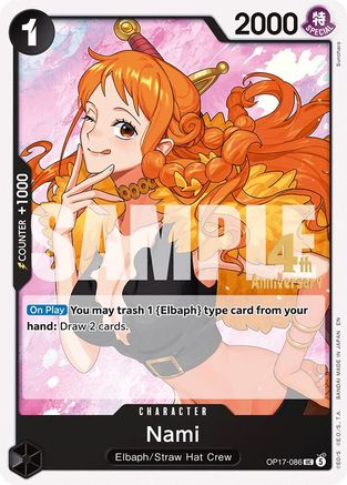 Nami (086) (OP17-086) - The World's Strongest Warriors Release Event Cards