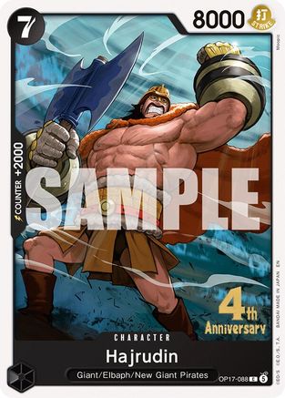 Hajrudin (OP17-088) - The World's Strongest Warriors Release Event Cards
