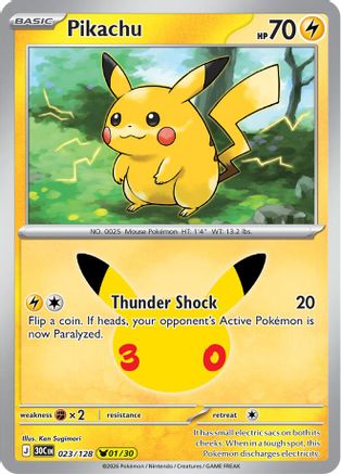 Pikachu (23/128) [ME 30th Celebration] Holofoil