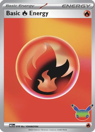 Basic Fire Energy (30th Celebration) (010) [MEE Mega Evolution Energies] Holofoil