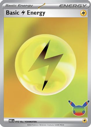 Basic Lightning Energy (30th Celebration) (012) [MEE Mega Evolution Energies] Holofoil