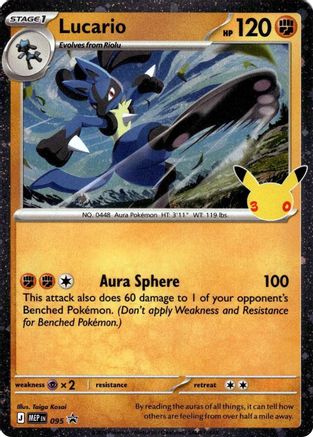 Lucario - 095 (30th Celebration) (95) [ME Mega Evolution Promo] Holofoil