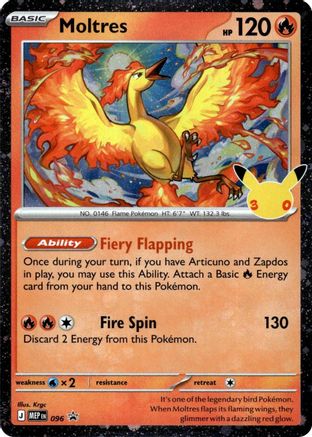 Moltres - 096 (30th Celebration) (96) [ME Mega Evolution Promo] Holofoil