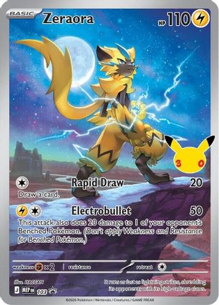 Zeraora (30th Celebration) (103) [ME Mega Evolution Promo] Holofoil