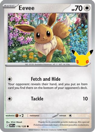 Eevee (116/128) [ME 30th Celebration] Holofoil