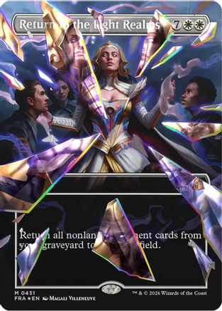 Return to the Light Realms (Borderless) (Facet Foil) (0451) (FRA-451) - [Reality Fracture] Foil