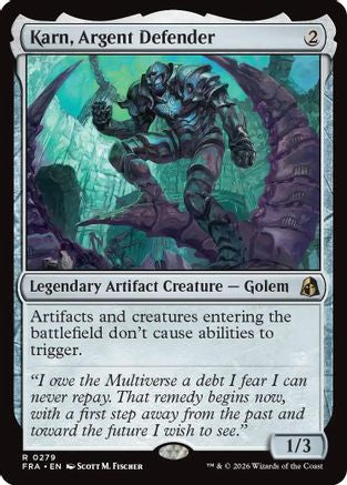Karn, Argent Defender (FRA-279) - [Reality Fracture] Foil