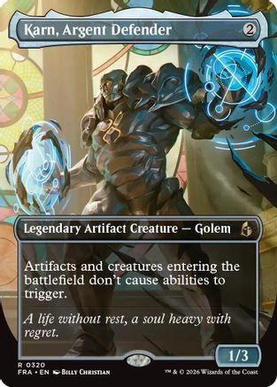 Karn, Argent Defender (Borderless) (FRA-320) - [Reality Fracture]