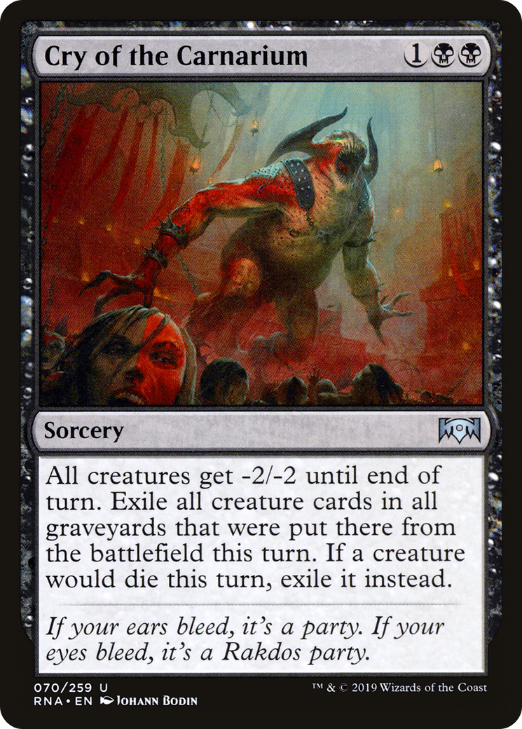 Cry of the Carnarium (RNA-070) - [Ravnica Allegiance]