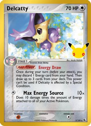 Delcatty (5/109) [ME 30th Celebration Classic Collection] Holofoil