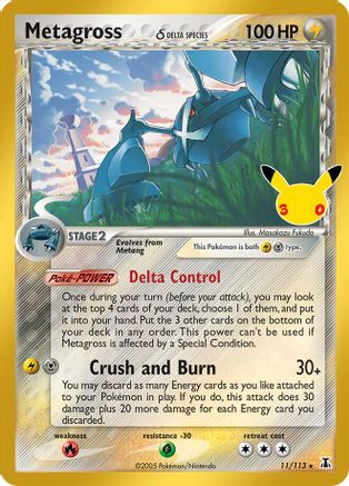 Metagross (Delta Species) (11/113) [ME 30th Celebration Classic Collection] Holofoil
