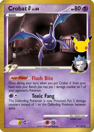 Crobat G (47/127) [ME 30th Celebration Classic Collection] Holofoil
