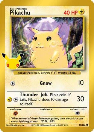 Pikachu (58/102) [ME 30th Celebration Classic Collection] Holofoil