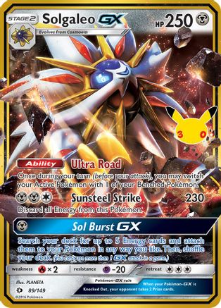 Solgaleo GX (89/149) [ME 30th Celebration Classic Collection] Holofoil